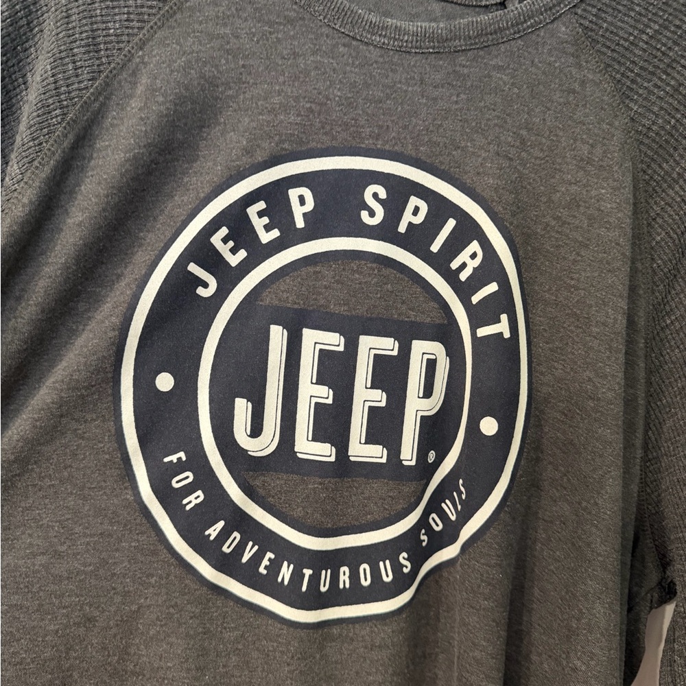 Jeep Spirit Gray Long Sleeve Thermal Shirt